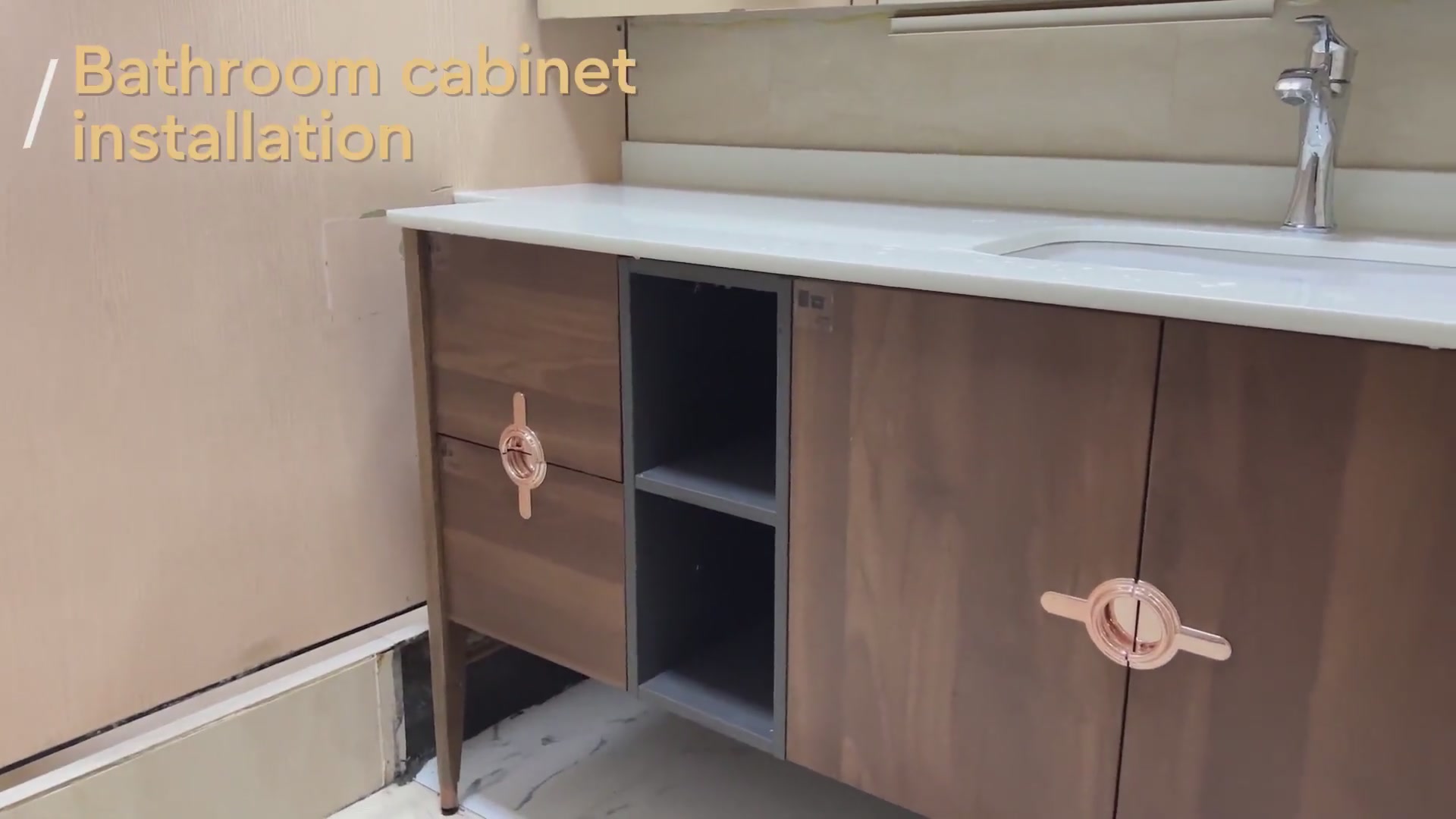 How to Install Bathroom Vanity & Sink