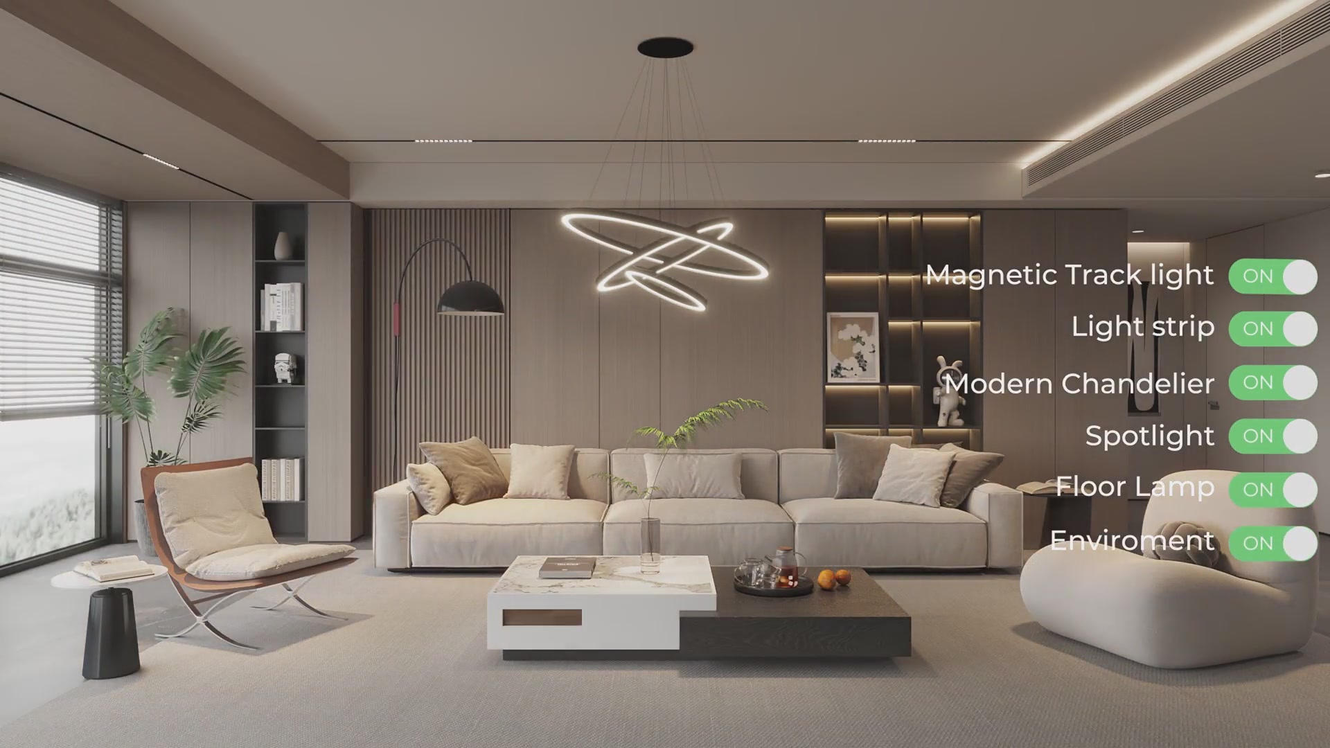 Decorative Effect of Lamps in the Living Room