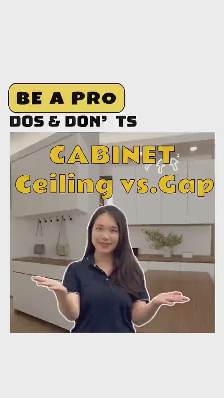 Choosing Between Cabinet-to-Ceiling or Leaving a Gap