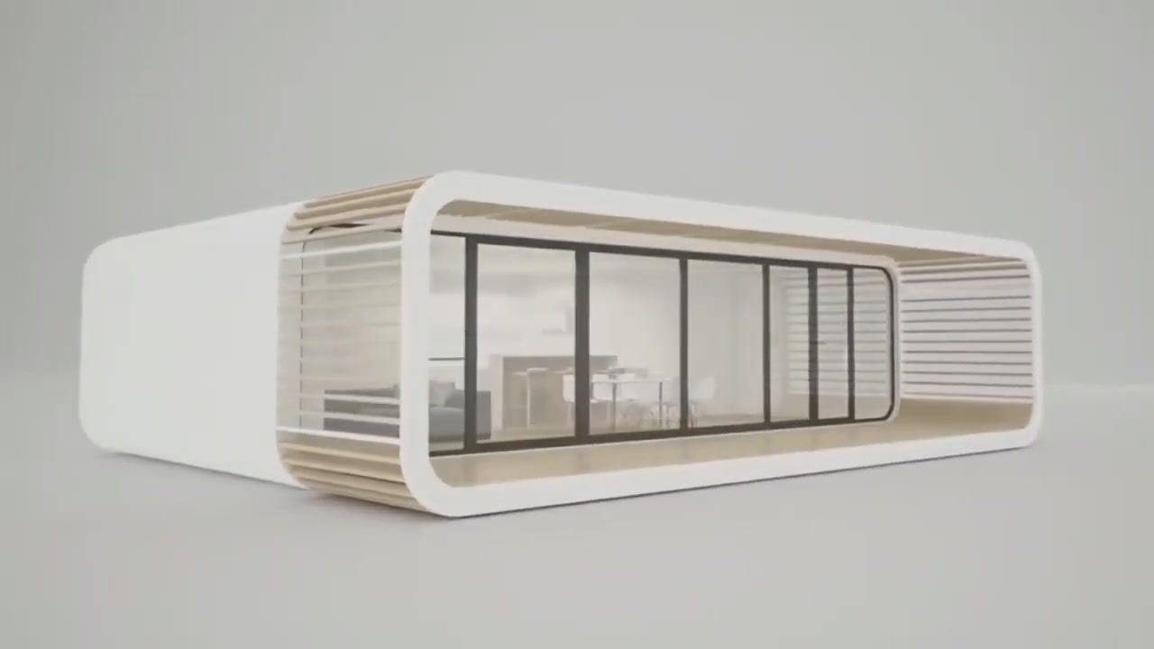 Lubancabin E70, Modular Space Capsule Homes: Expand Horizontally or Stack for Two-Story