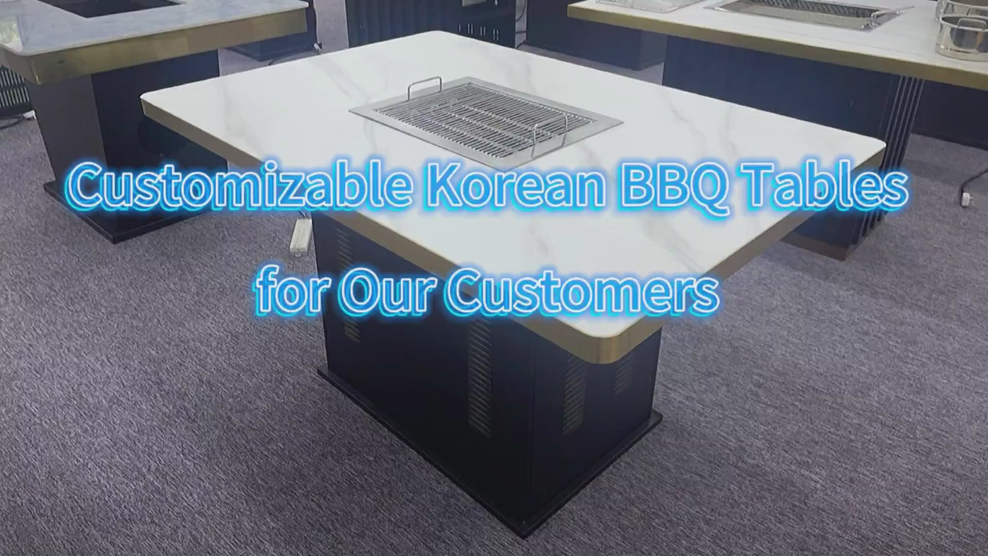 Customizable Korean BBQ Tables for Our Customers