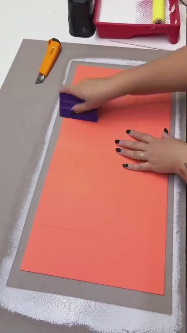 Orange Magnetic Gift Box Sample Making